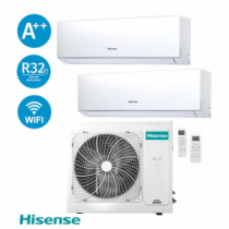 Climatizzatore Hisense Dual Inverter 18+18 7,2kW Serie New Comfort ...